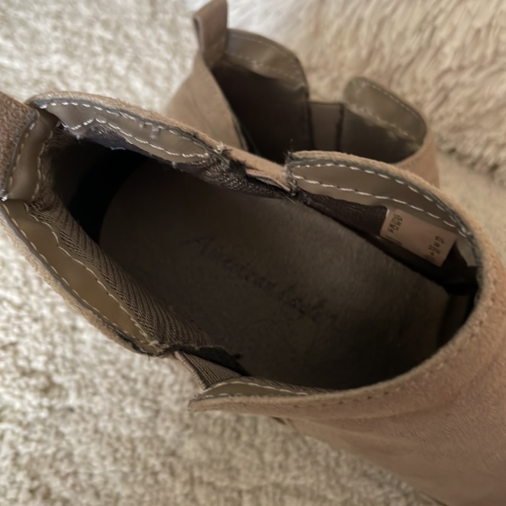 Ankle Boots Beige Tan Size 6.5 - Picture 16 of 16